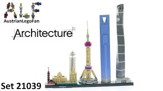 YouTube Thumbnail Lego Architecture 21039 Shanghai - Skyline - Lego Speed Build Review