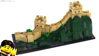 YouTube Thumbnail LEGO Architecture Great Wall of China review! 21041