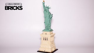 YouTube Thumbnail Lego Architecture 21042 Statue of Liberty Speed Build