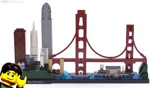YouTube Thumbnail LEGO Architecture San Francisco skyline set review 🌉 21043
