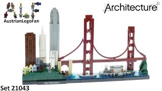YouTube Thumbnail Lego Architecture 21043 San Francisco Skyline - Lego 21043 Speed Build
