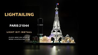 YouTube Thumbnail Lightailing Light kit Install in the Lego Architecture Paris 21044