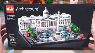 YouTube Thumbnail Pure build: LEGO Architecture Trafalgar Square 21045 in real time
