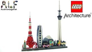 YouTube Thumbnail Lego Architecture 21051 Tokyo Skyline - Lego Speed Build Review