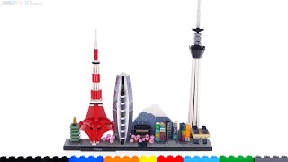 YouTube Thumbnail LEGO Architecture Tokyo skyline review! 21051