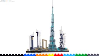 YouTube Thumbnail LEGO Architecture Dubai (skyline) review! 21052