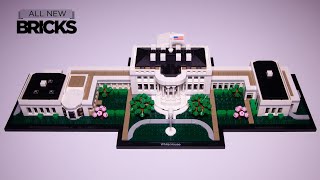 YouTube Thumbnail Lego Architecture 21054 The White House Speed Build Election 2020