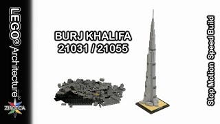 YouTube Thumbnail LEGO 21031 | LEGO 21055 - Burj Khalifa Dubai - Review &amp; Stop Motion Speed Build | LEGO Architecture