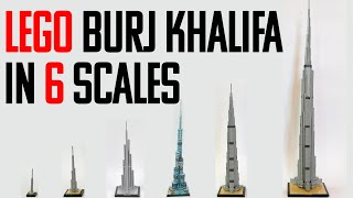 YouTube Thumbnail LEGO BURJ KHALIFA IN 6 SCALES - SMOOTH BUILD ANIMATION