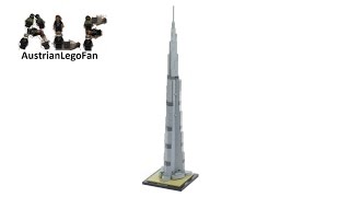 YouTube Thumbnail Lego Architecture 21031 Burj Khalifa - Lego Speed Build Review