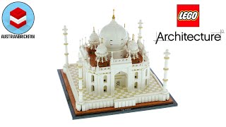 YouTube Thumbnail LEGO Architecture 21056 Taj Mahal - LEGO Speed Build Review