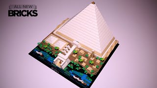 YouTube Thumbnail Lego Architecture 21058 Great Pyramid of Giza Speed Build