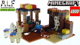 YouTube Thumbnail LEGO Minecraft The Trading Post - LEGO 21167 Speed Build