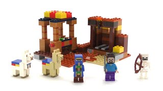 YouTube Thumbnail LEGO Minecraft Set 21167 / Der Handelsplatz / Review deutsch
