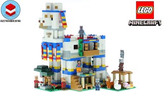 YouTube Thumbnail LEGO Minecraft 21188 The Llama Village Speed Build