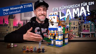 YouTube Thumbnail Ein Königreich für ein Lama... ODER 130 EURO!! 😱🤯 Lego Minecraft 21188 Das Lamadorf