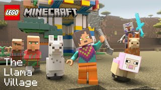 YouTube Thumbnail LEGO Minecraft The Llama Village – Pillager attack!