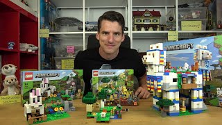 YouTube Thumbnail Die beste Lego-Serie: Lamas, Kaninchen und Bienen! LEGO® Minecraft 21165, 21181 und 21188