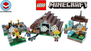 YouTube Thumbnail LEGO Minecraft 21190 The Abandoned Village Speed Build