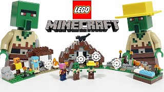 YouTube Thumbnail LEGO Minecraft 21190 The Abandoned Village Speed Build &amp; Set Review