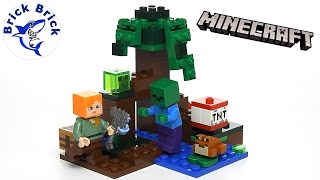 YouTube Thumbnail LEGO Minecraft 21240 The Swamp Adventure - Speed Build Review