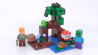YouTube Thumbnail LEGO Minecraft: The Swamp Adventure 21240 review! Excellence at a small size &amp; price