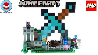 YouTube Thumbnail LEGO Minecraft 21244 The Sword Outpost - LEGO Speed Build Review