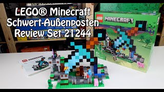 YouTube Thumbnail Review LEGO Schwert-Außenposten (Minecraft Set 21244)