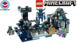 YouTube Thumbnail LEGO Minecraft 21246 The Deep Dark Battle - LEGO Speed Build Review