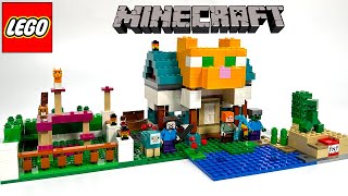 YouTube Thumbnail LEGO MINECRAFT 2023 The Crafting Box 4.0🐱 I&#39;m building a Cat House [ASMR]