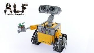 YouTube Thumbnail Lego Ideas 21303 Wall•E - Lego Speed Build Review