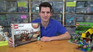YouTube Thumbnail LEGO® Ideas 21313 - Schiff in der Flasche - Unboxing, Building, Review