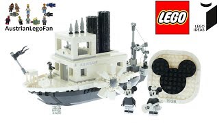 YouTube Thumbnail Lego Mickey Mouse 21317 Steamboat Willie Speed Build