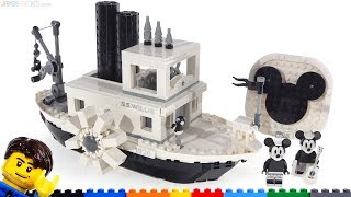 YouTube Thumbnail LEGO Ideas Steamboat Willie (Mickey Mouse anniversary) review! 21317