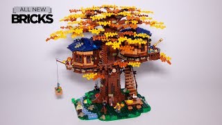YouTube Thumbnail Lego Ideas 21318 Treehouse Speed Build