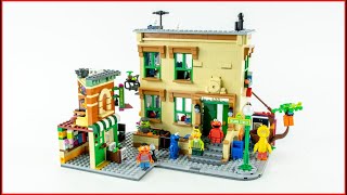 YouTube Thumbnail LEGO Ideas 21324 123 Sesame Street Speed Build - Brick Builder