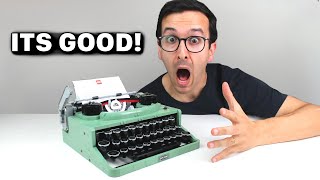 YouTube Thumbnail BUY ONE RIGHT NOW - LEGO IDEAS 21327 TYPEWRITER REVIEW