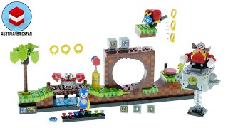 YouTube Thumbnail LEGO Ideas 21331 Sonic the Hedgehog - Green Hill Zone - LEGO Speed Build Review