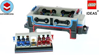 YouTube Thumbnail LEGO Ideas 21337 Table Football - LEGO Speed Build Review
