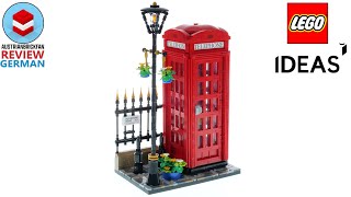 YouTube Thumbnail LEGO Ideas 21347 Rote Londoner Telefonzelle Review Deutsch