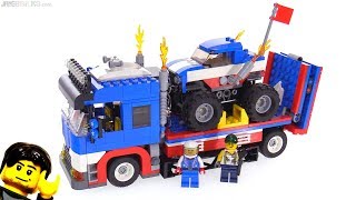 YouTube Thumbnail LEGO Creator Mobile Stunt Show 3-in-1-review! 31085
