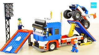 YouTube Thumbnail レゴ クリエイター スタントカー モンスタートラック 31085 セット説明 5:07～ ／ LEGO Creator 3in1 Mobile Stunt Show