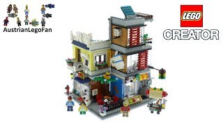 YouTube Thumbnail Lego Creator 31097 Townhouse Pet Shop &amp; Café Speed Build