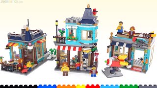 YouTube Thumbnail LEGO Creator Townhouse Toy Store 3-in-1 review! 31105