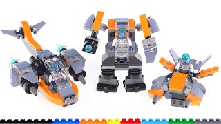 YouTube Thumbnail LEGO Creator 3-in-1 Cyber Drone 31111 review! A creative, futuristic trio