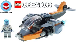 YouTube Thumbnail Lego Creator 31111 Cyber Drone - Lego Speed Build Review