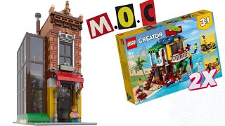 YouTube Thumbnail M.O.C LEGO 31118 Surfer Beach House to Travel Agency Modular