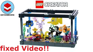 YouTube Thumbnail LEGO Creator 31122 Fish Tank - LEGO Speed Build Review