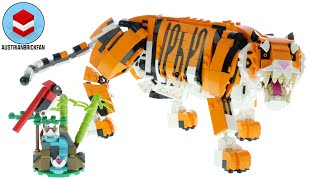 YouTube Thumbnail LEGO Creator 31129 Majestic Tiger - LEGO Speed Build Review