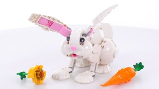YouTube Thumbnail LEGO Creator 3-in-1 White Rabbit 31133 review! Multiple delightful builds &amp; tons of charm